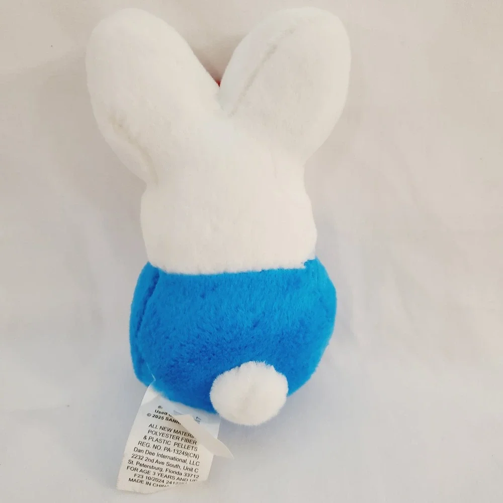 Peeps Hello Kitty‎ and Friends Plush White Bunny Costume Blue Overalls Sanrio